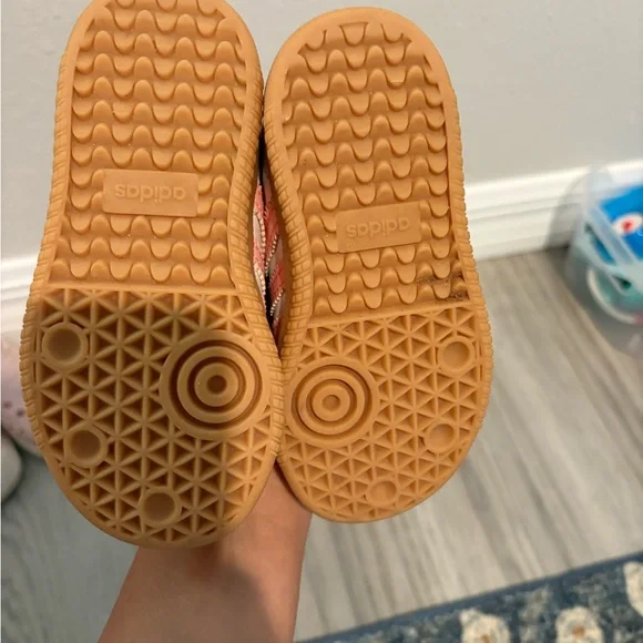 Adidas Kids Samba Pink and White Sneakers - Picture 4 of 4